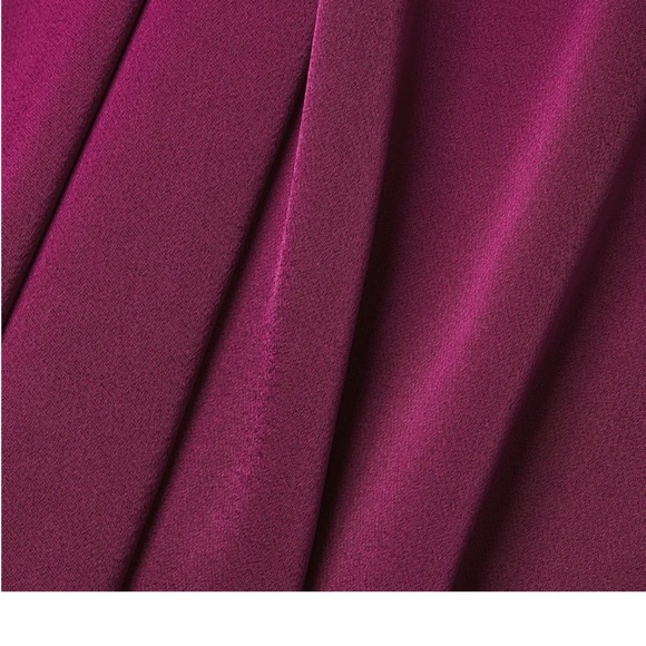 Aidan Mattox Crystal Beaded Halter Gown Magenta Fuchsia Satin Size 4 NWT Evening - Picture 9 of 9